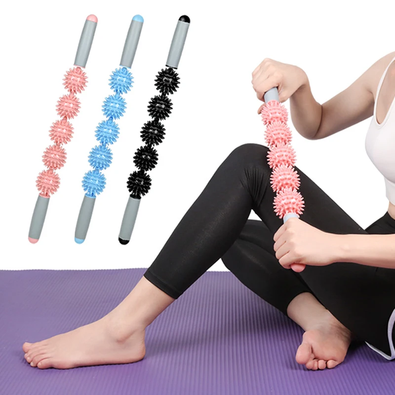 

3/5 Balls Yoga Massage Roller Stick Trigger Point Anti Cellulite Body Massager Slimming Massage Muscle Relax Roller