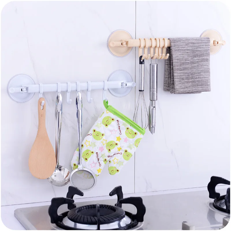 

Adhesive Hook Suction Cup Rotating Towel Rack Strong Suction Cups Waterproof Bathroom Towel Bar Multifunctional Towel Racks