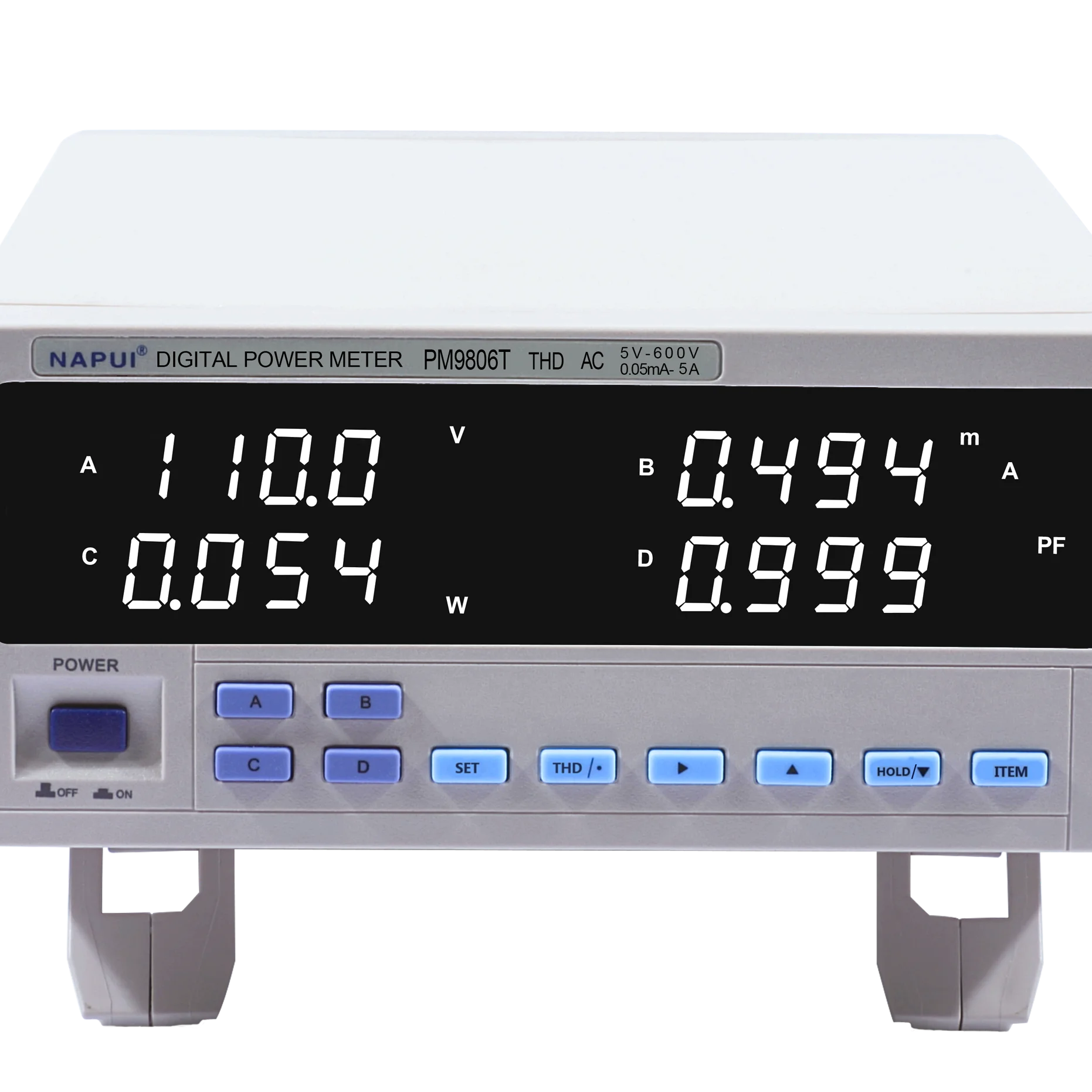 

PM9806T THD AC level VI energy efficiency and harmonic type Electrical parameter measuring instrument digital power meter