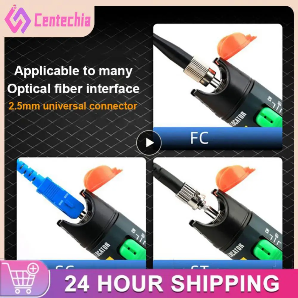 

1~8PCS Free shipping COMPTYCO VLF 50MW Visual Fault Locator, Fiber Optic Cable Tester 5-50km Range VFL can choose LC adapter for