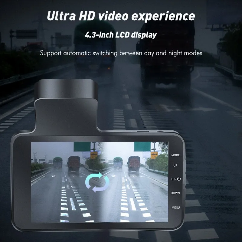 2022 новый автомобильный видеорегистратор с камерой заднего вида 1080P двойным