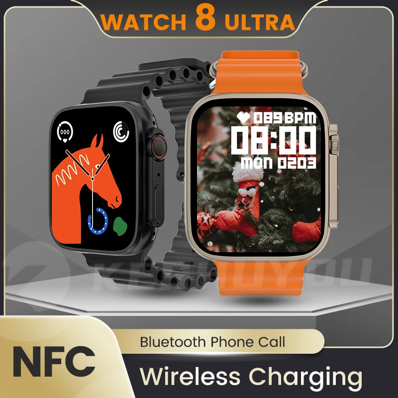 

SmartWatch 8 ultra Wireless Charges NFC SmartWatch 8 Answer Call Sports Modes Watch 8 PK IWO13 Max for Men Women for apple