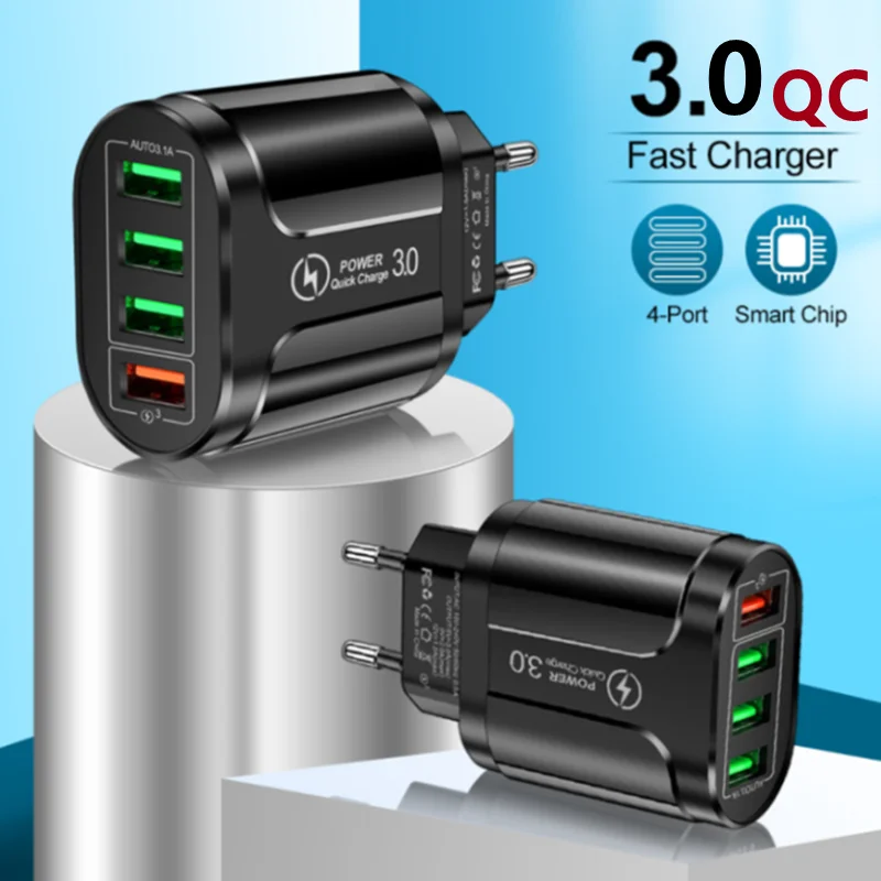 Быстрое зарядное устройство Suikuai USB 3 0 с вилкой Стандарта ЕС/США/Великобритании
