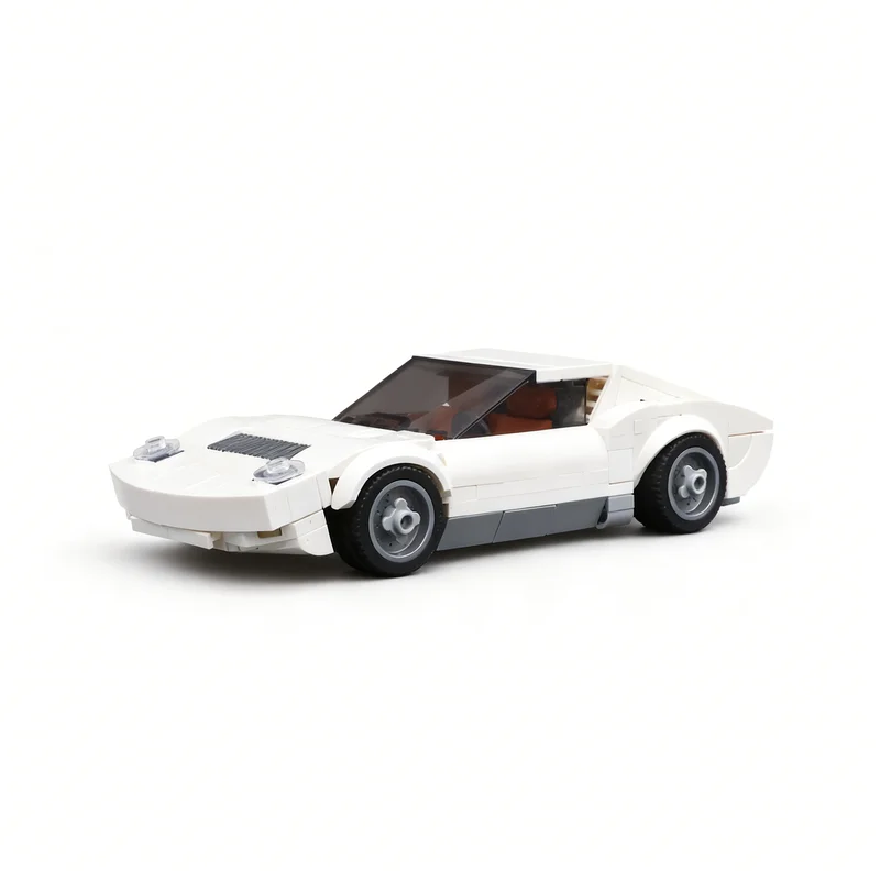 Фото Набор строительных блоков MOC Lamborghini Miura City Champions, 327 деталей, развивающая игрушка-конструктор, идея для рождественского подарка, для детей