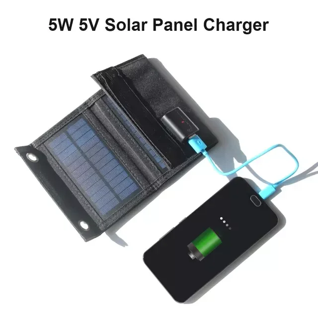 

NEW IN Foldable Solar Panel USB Solar Cells 5V Portable Battery Charger Outdoor Solar Charger Power Bank for Smartphones Chargin