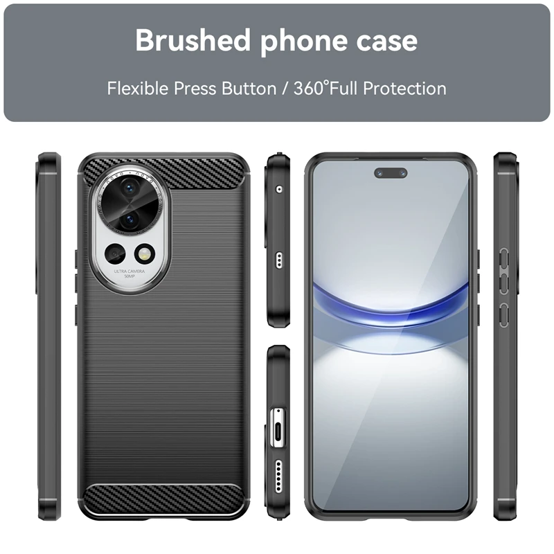 Чехол для Huawei Nova 13, чехол для Nova 13, Capas Armor, противоударный задний бампер для телефона, мягкий чехол из углеродного волокна из ТПУ, Huawei Nova 13 (art.: 3920ca640fbce) - 3920ca640fbce