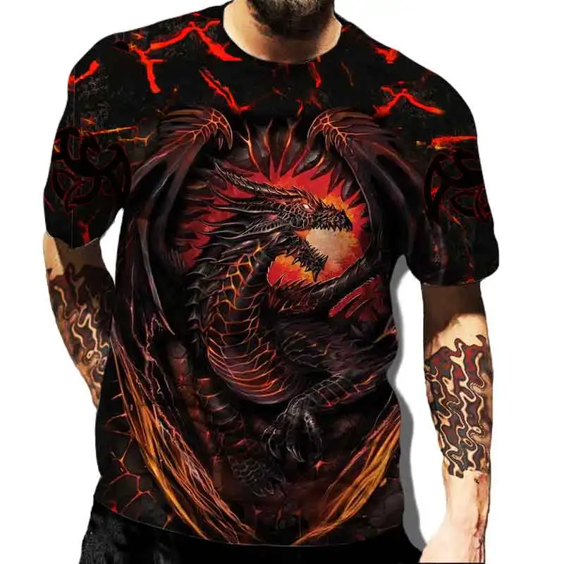 

Summer Male and Female T-Shirts Dinosaur Harajuku T-shirts Adult Mans Cartoon Printed T-Shirts Casual T-Shirts