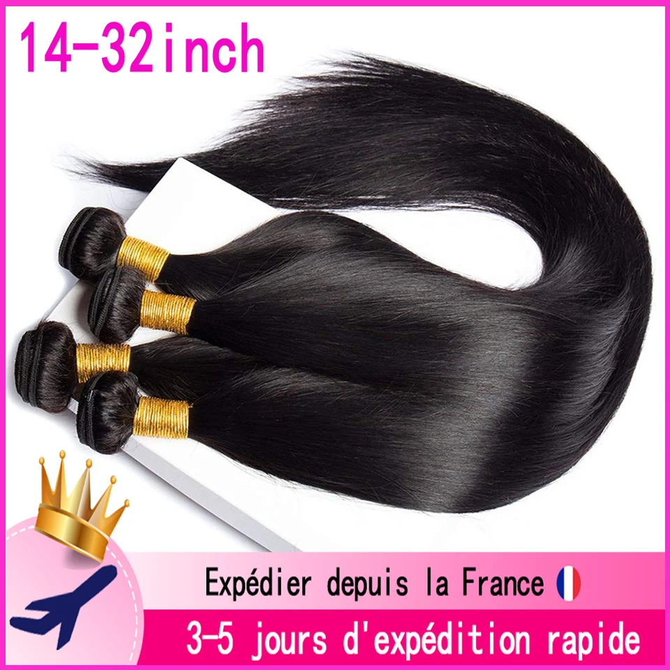 Knochen Gerade Menschliches Haar 100% Menschliches Haar Für Frauen Bundles 28 30 32 Zoll Reines Haar Brasilianische Remy Webart Menschlichen Haar Exte
