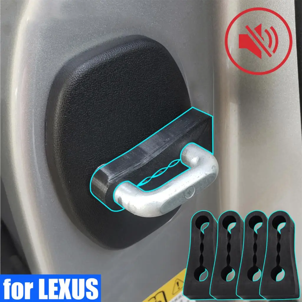 Sound Damper Door Lock Buffer For Lexus NX LX RX IS ES GX Rattling STOP Soundproof Deaf Seal Insulation Deadener Deadening