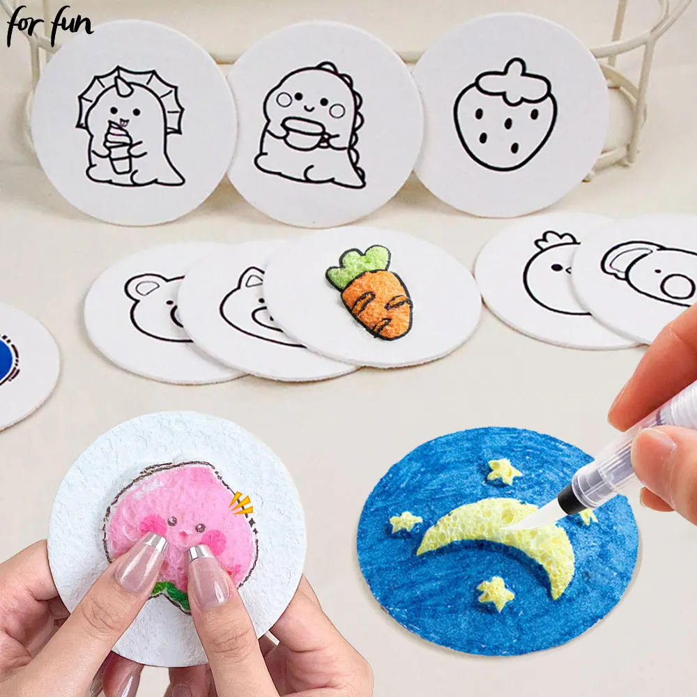 Для развлечения 10/100 шт. DIY пенопластовая текстура бумага для рисования дети 3D
