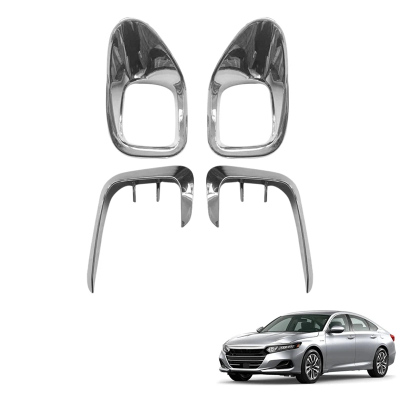 

Для Honda Accord 2022 + ABS Хром передний бампер спойлер воздушный нож противотумансветильник фара крышка фонаря отделка освещение рамка