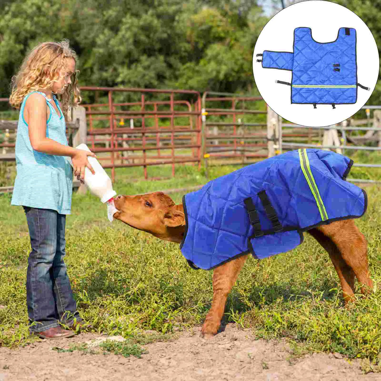 

Calf Coat Blanket Warm Winter Cow Goat Blankets Clothing Clothes Vest Horse Livestock Lamb Jacket Coats Apparel Cold Weather