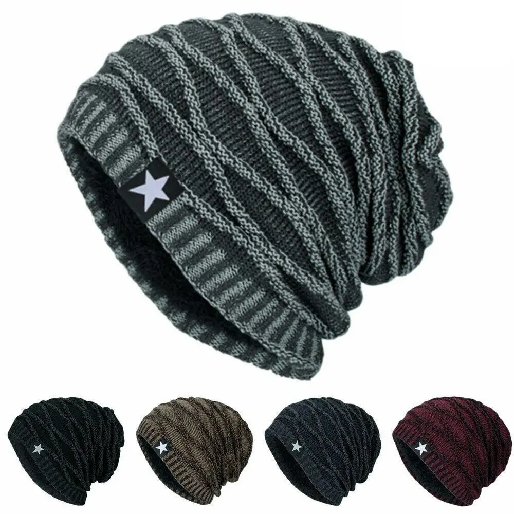 

Men Women Thermal Warm Soft Knitted Cap Ski Cap Skullies Hat Beanie Hat