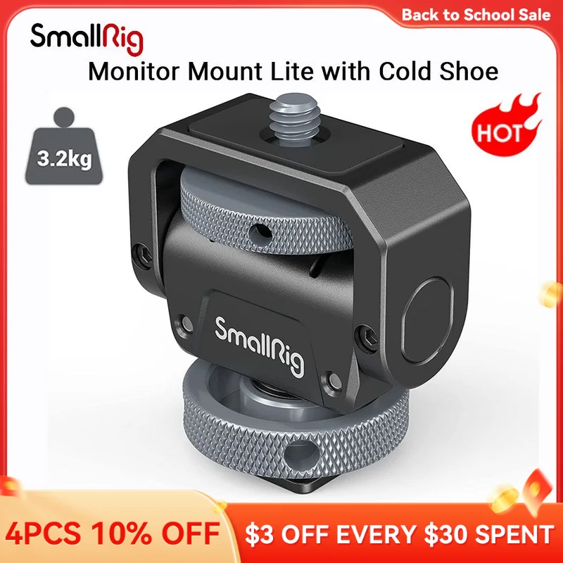 

SmallRig Monitor Mount Lite with Cold Shoe Swivel 360° and Tilt 180° Holder for Monitor LED & Video Shoot Accessories Magic Arm