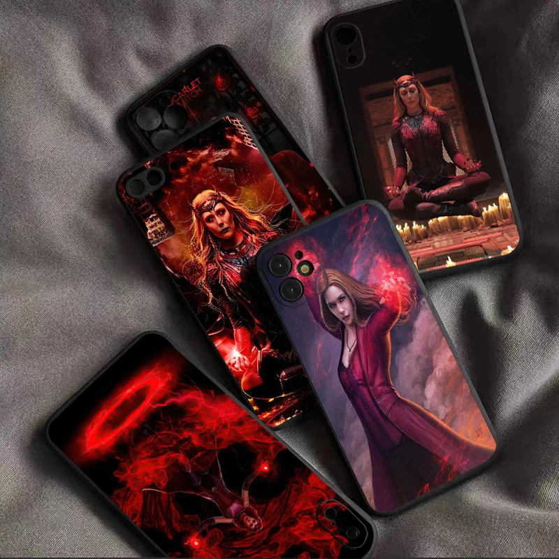 

Marvel Avengers Scarlet Witch For iPhone 13 12 11 Pro Mini X XR XS Max SE 5 6 6S 7 8 Plus Phone Case Funda Carcasa Shell