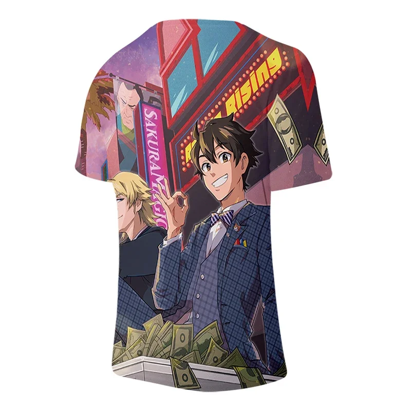 Футболка с 3D-принтом аниме Великий претендер уличная одежда Спортивная