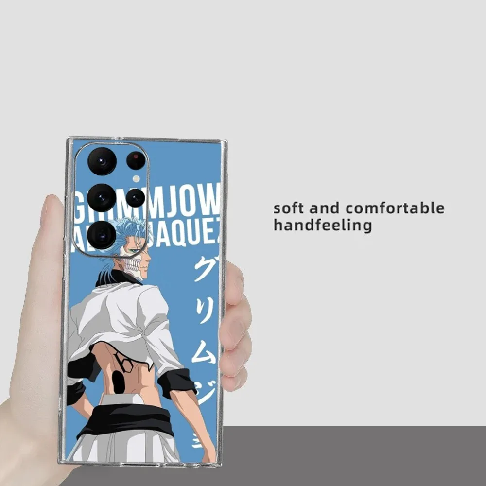 G-Grimmjow J-jaegerjaплос чехол для телефона Samsung Galaxy S24 Ultra S22 S23 S21 S20 5G защитный силиконовый