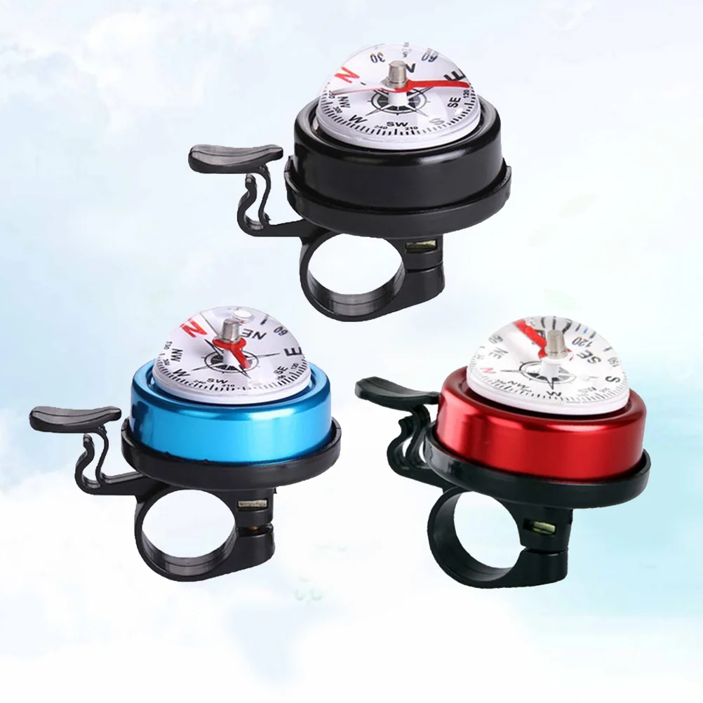 

Compass Bells Aluminum Alloy Warning 2 in 1 Bike Accessory for Mountain Bike MTB