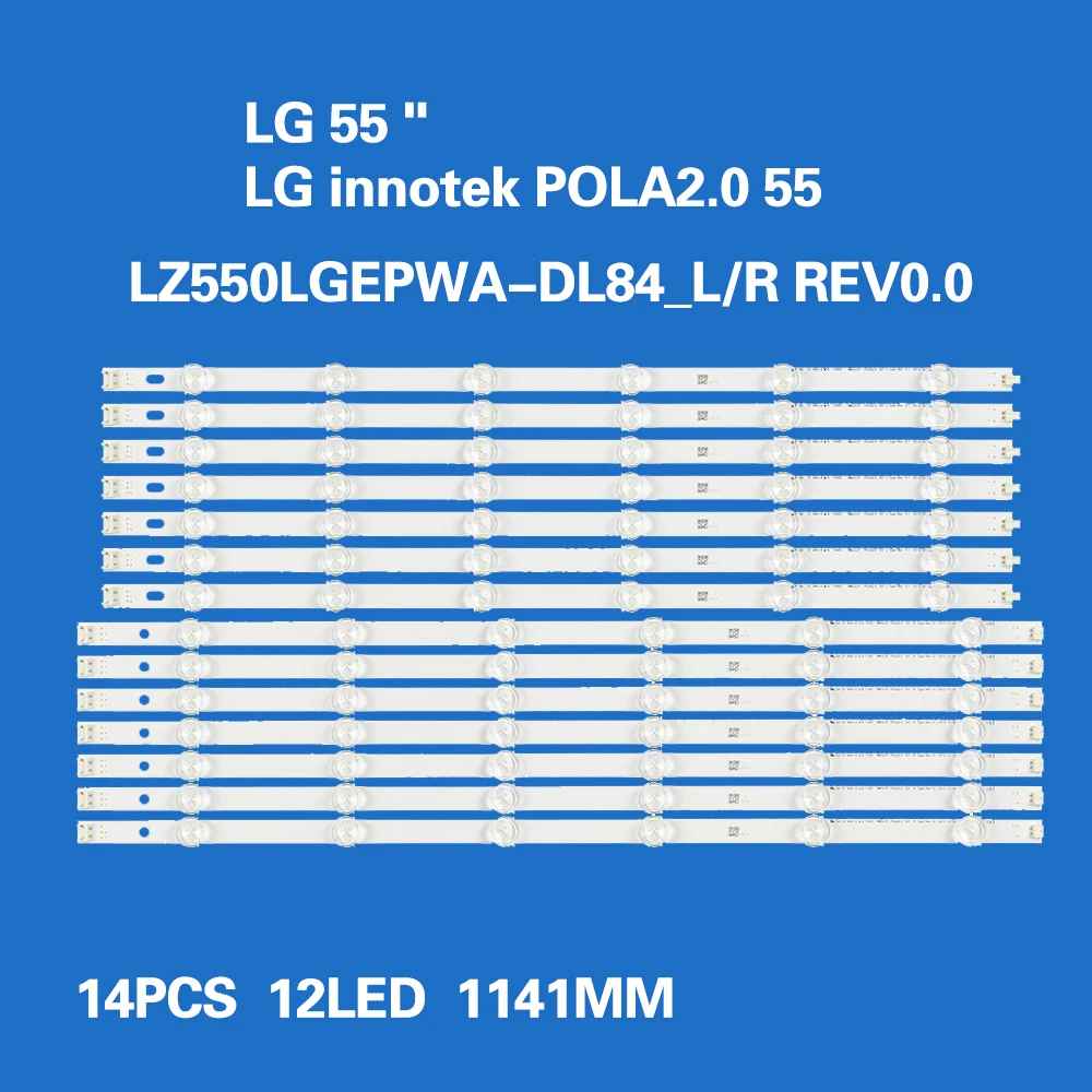 

New 55 inch LCD TV backlight bar for LG 55LN5400-CN/LG55LA6200-CN/LG 55LP360C-CA/ LG 55WL30MS light bar LG innotek POLA2.0 55