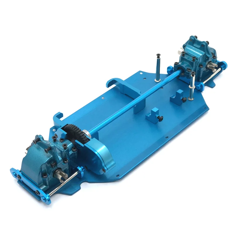 

Upgrade Metal Bottom Plate Gearbox Differential Center Drive Package For WLtoys 1/14 144010 144001 144002 RC Car Parts