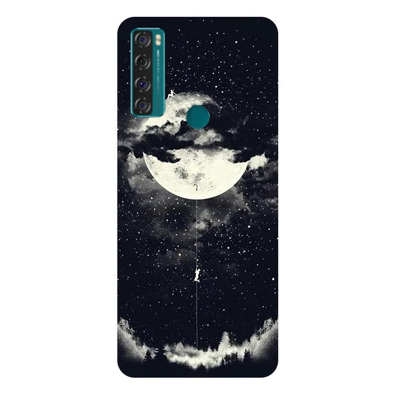 For TCL 20 SE Case 20B 20L+ 20S Silicone Back Cover Phone Case For TCL 20 SE T671H Soft Case For TCL 20SE Fundas Cartoon Coque
