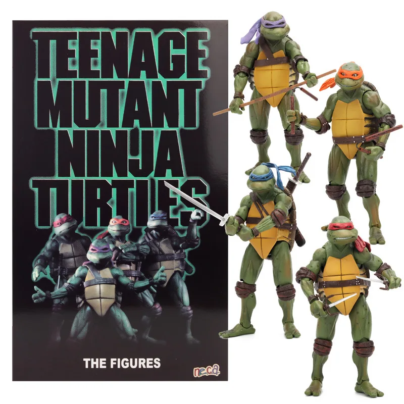 

Teenage Mutant Ninja Turtles Anime Characters Mikey Raphael Action Figure Model Statues Desktop Ornaments Children's Gifts