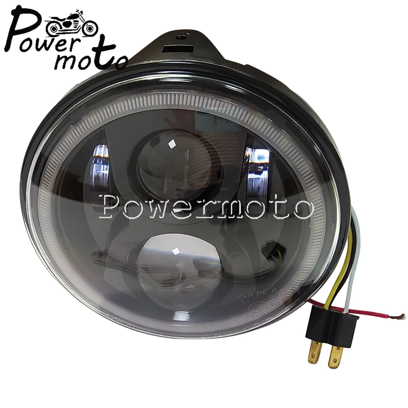 7-дюймовая светодиодная фара для мотоциклов Kawasaki Vulcan 900 1500 1600 1700 2000 VN900B8F E9 E-Mark