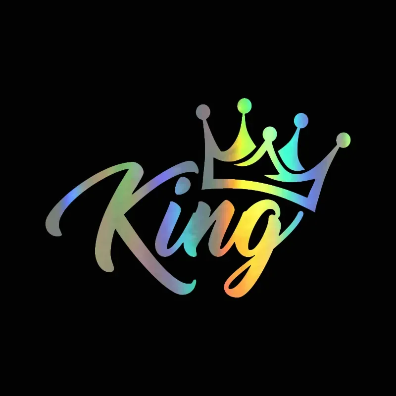 

KING CROWN Sticker Car Fun Vinyl Decorative Window Sticker Car Accessories PVC Material Waterproof