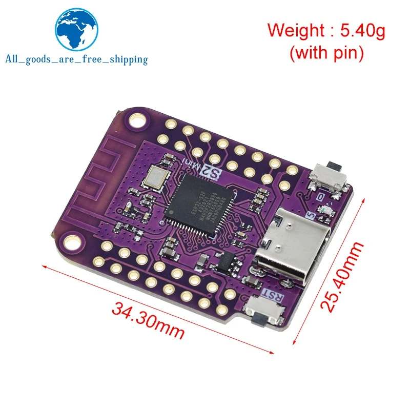 Мини-плата ESP32 S2 с поддержкой Wi-Fi |