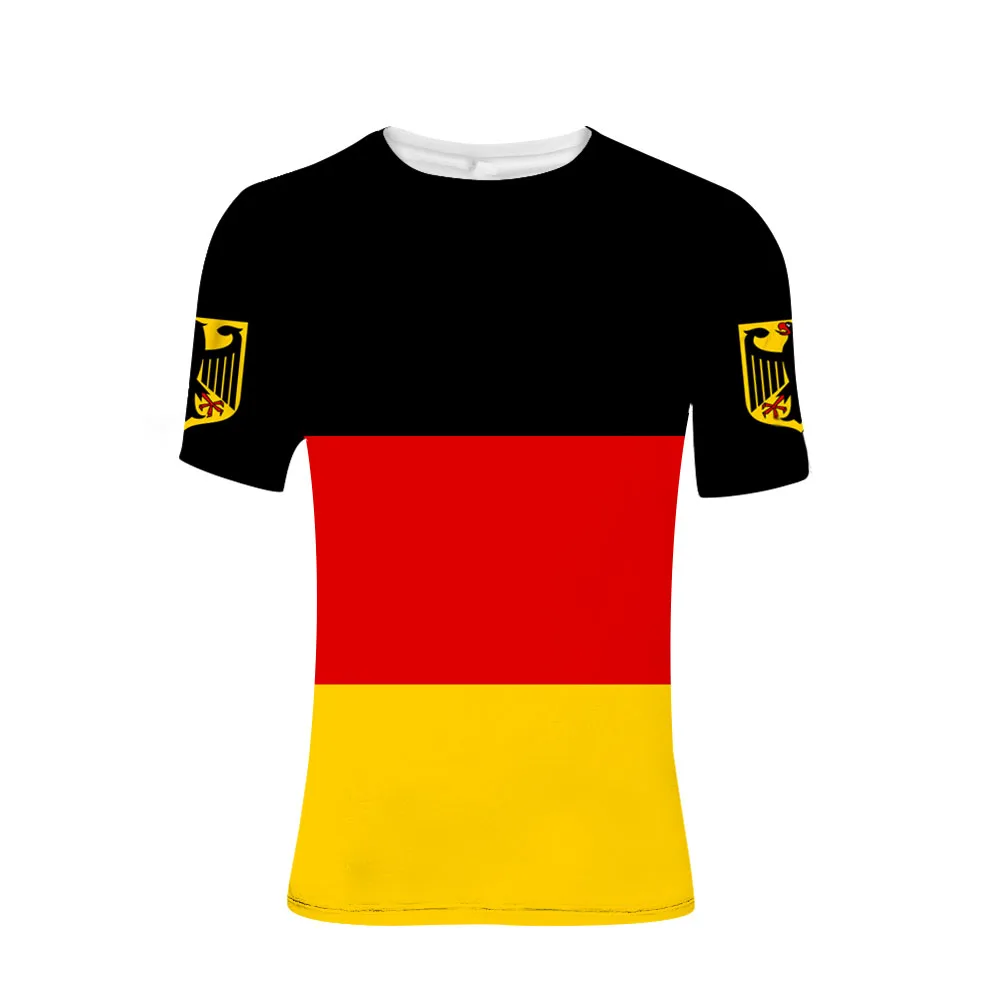 

Немецкая Мужская молодежная Студенческая футболка с бесплатным именем Государственного флага Европейского союза, немецкая Университетск...