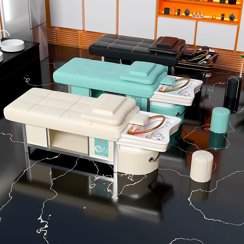 Кресло для мытья волос с эффектом циркуляции воды спа-кровать Водная терапия