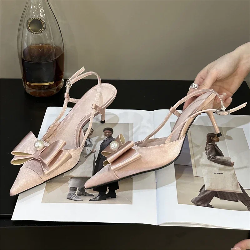 Eilyken/женские туфли-лодочки с ремешком-бабочкой и пряжкой сандалии пикантные