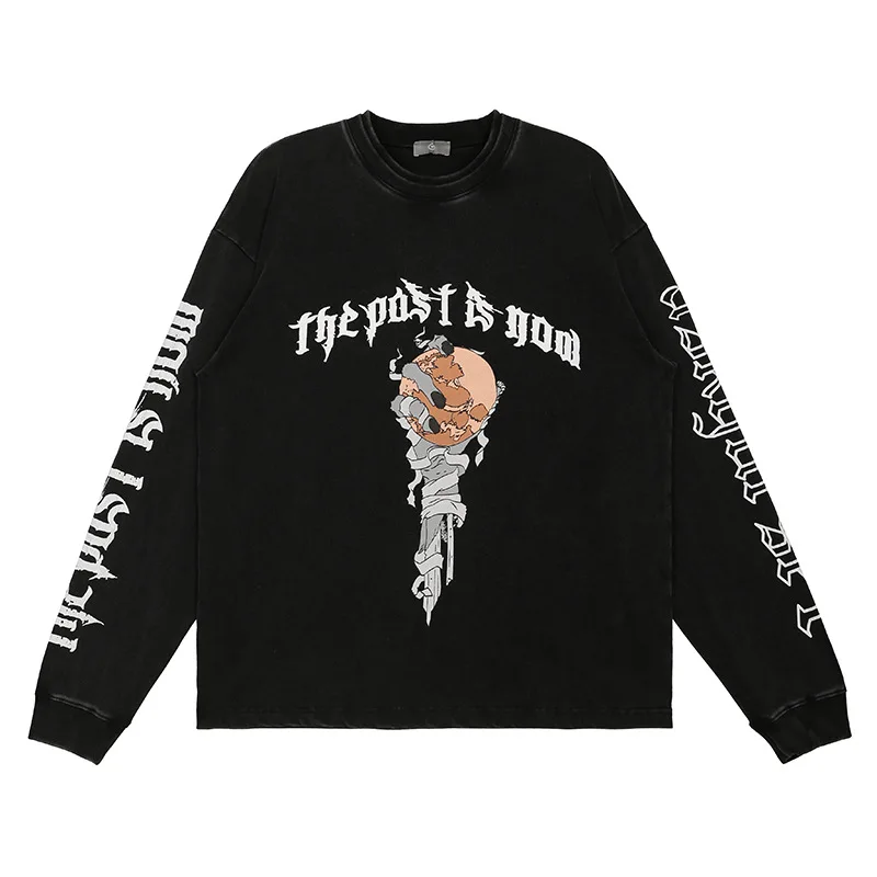 

New 2021 High luxury Men Askyurself Old Skull Kenye Hoodies Hoody hooded Sweatshirts velvet Cotton Drake Thicken Fleece #A100