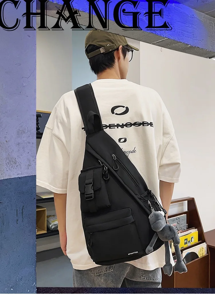 Lawaia Мужская модная деловая нагрудная сумка повседневная через плечо для