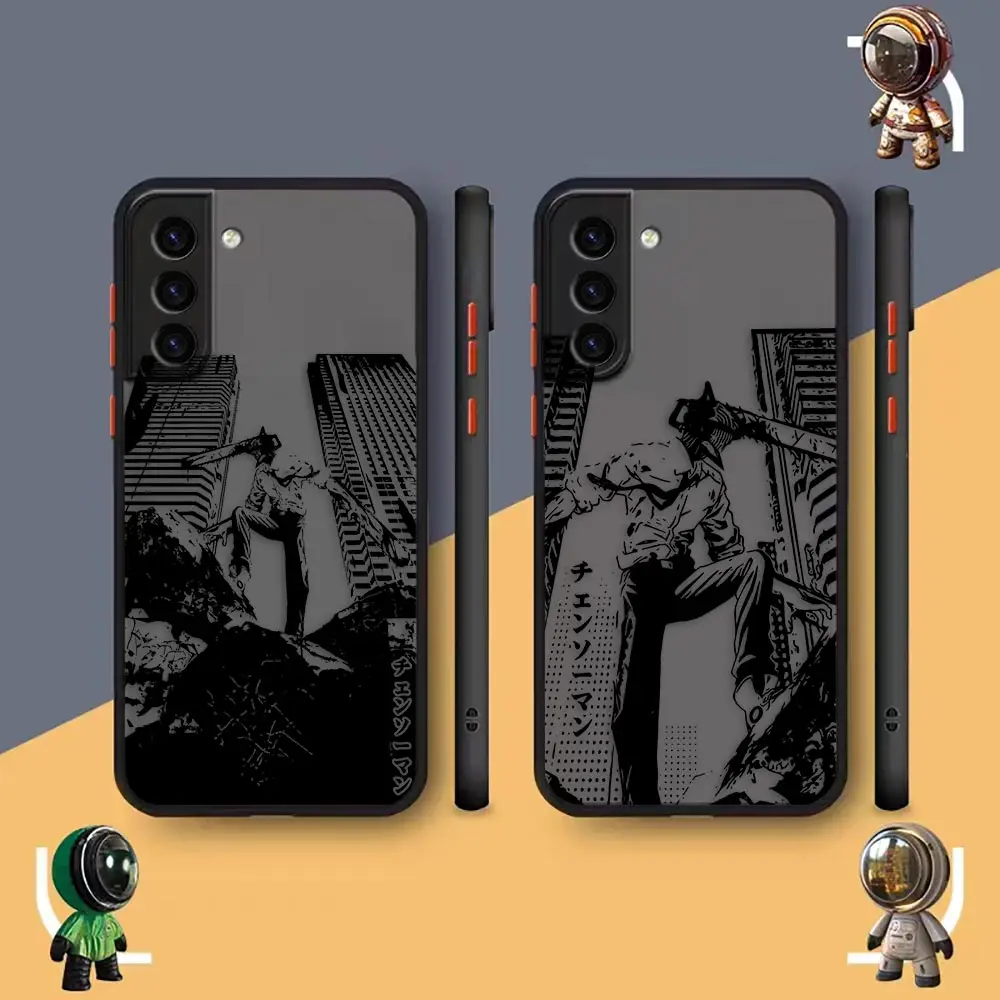 

Anime Chainsaw Man Comics Matte Case for Samsung Galaxy S23 S22 S21 S20 S10 4G S9 S8 Plus ULTRA 5G LITE Edge PC Case Funda Shell