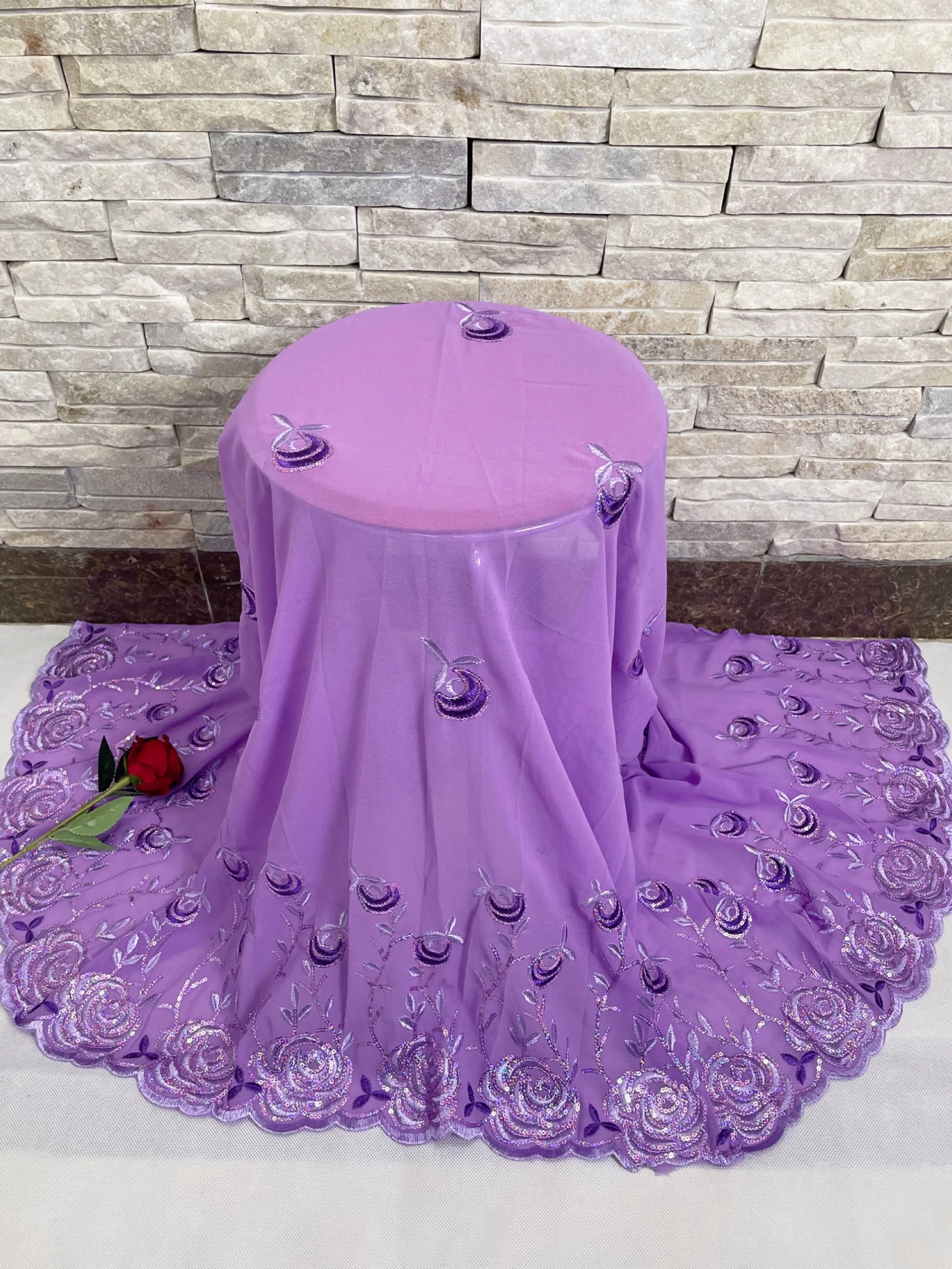 Новый модный шарф Дубая для мусульманских женщин Африканский шифоновый