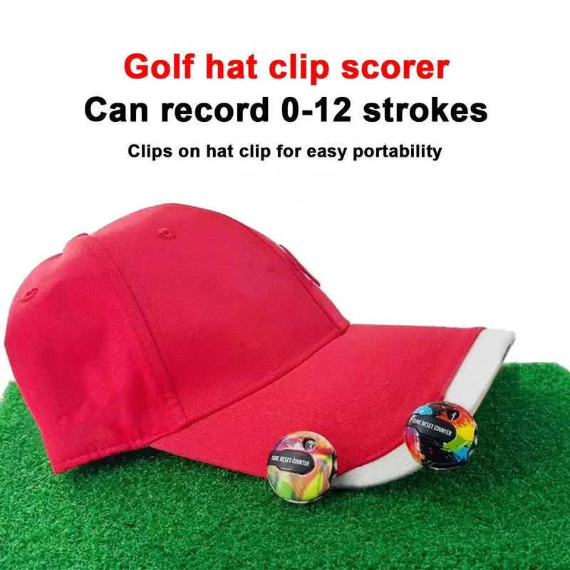 

Golf Stroke Counter Golf Shot Stroke Handheld Counter Convenient Golf Attachment Accessories For Wristwatches Hats Gloves