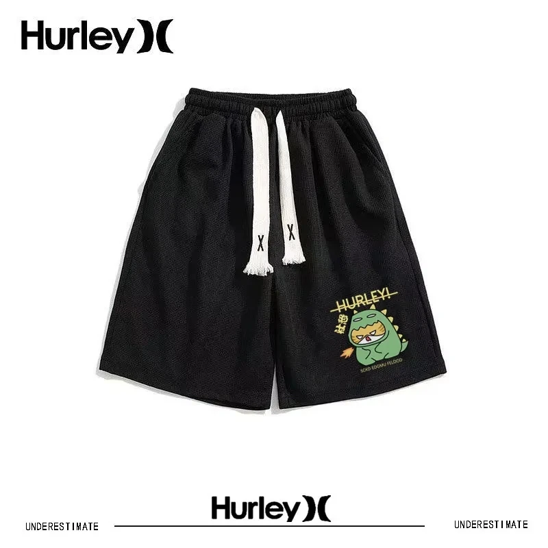 

Hurley Пляжная Одежда Мужс Waffle Sports Nickel Pants Men's And Women's Summer Couples Loose Everything Casual Quick Drying