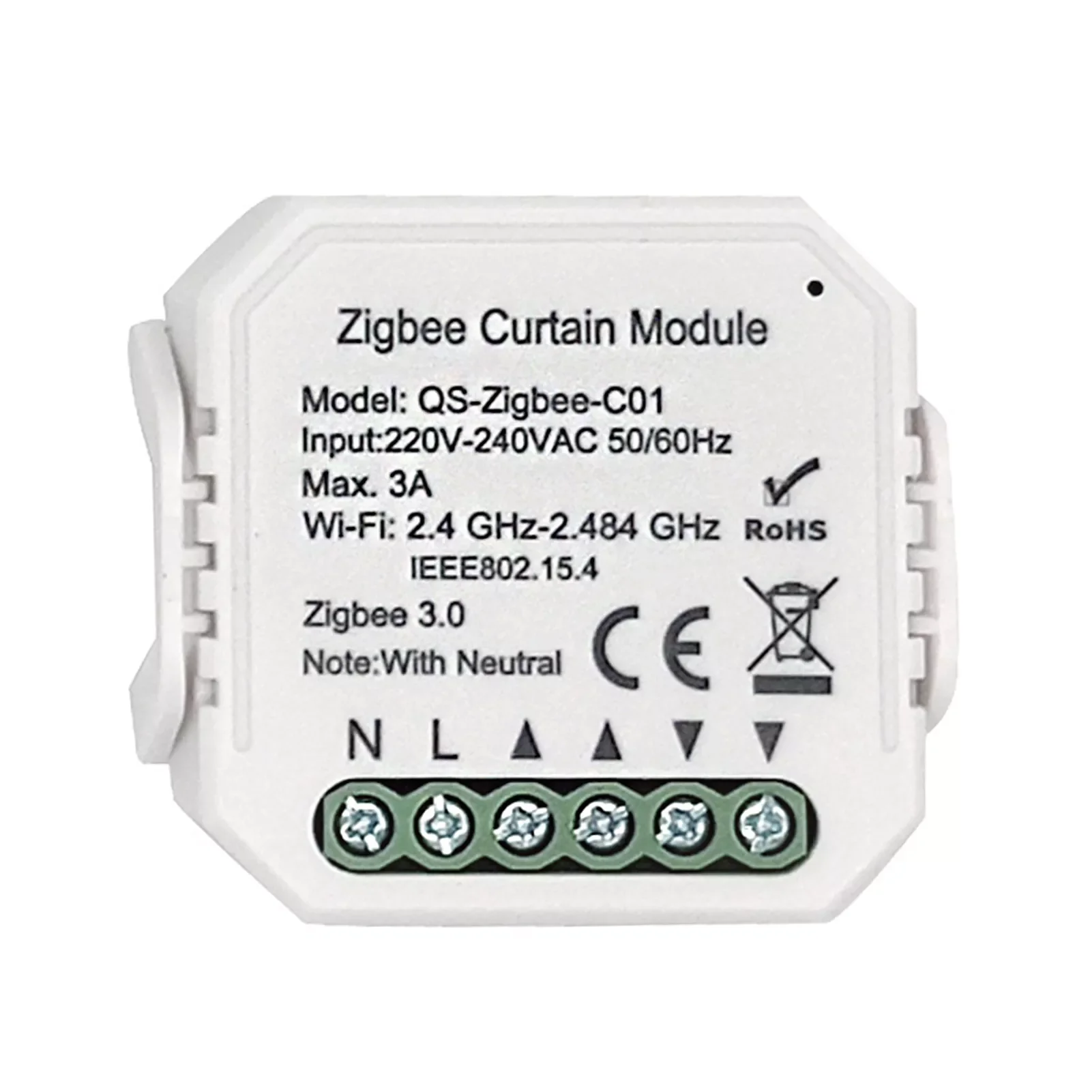 

For Roller Shutter Blind Motor Home Easy Install Curtain Switch Module Zigbee App Bedroom Wireless Smart Remote Control