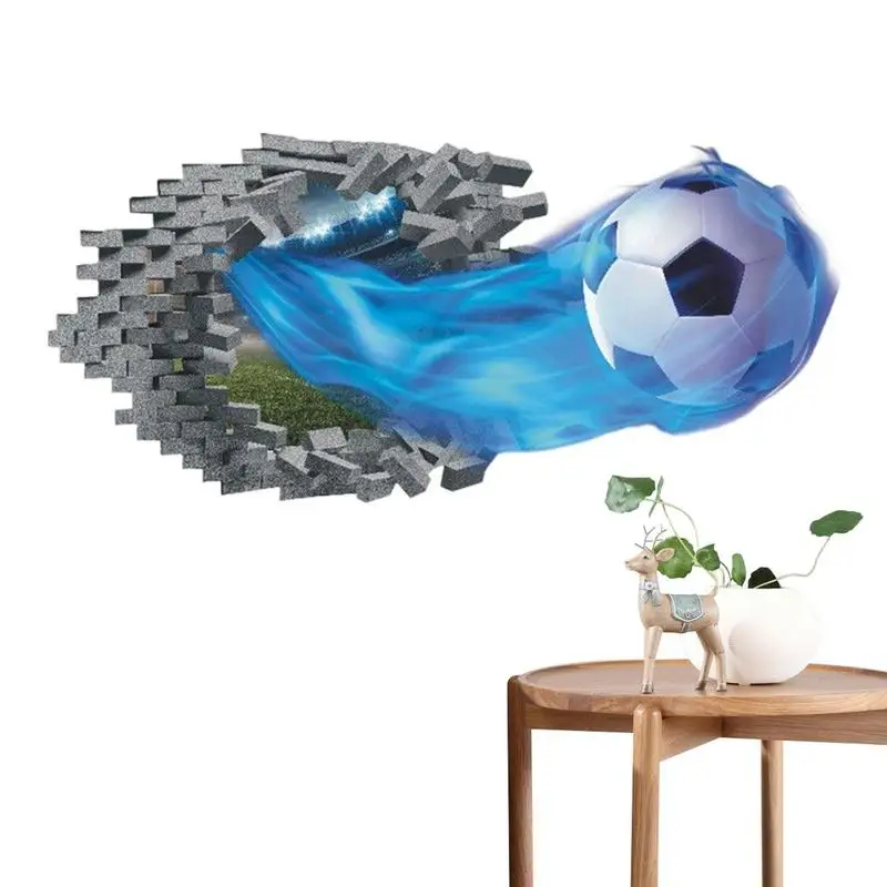 

Soccer Art Wall Decor 3D Soccer Ball Wall Stickers Football DIY Decal For Bedroom Living Room Study Room Office Decoration