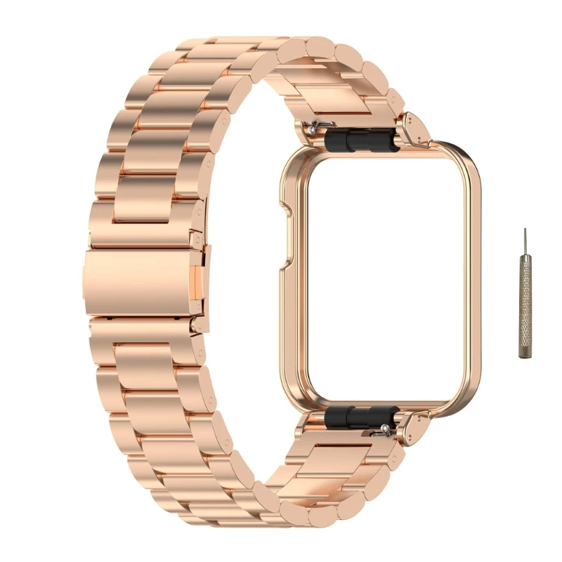 

Stainless Steel Watch Band For Redmi Watch1/Mi Watch Lite 1 Waterproof Bracelet Durable Smart Watch Strap Watch Wristband