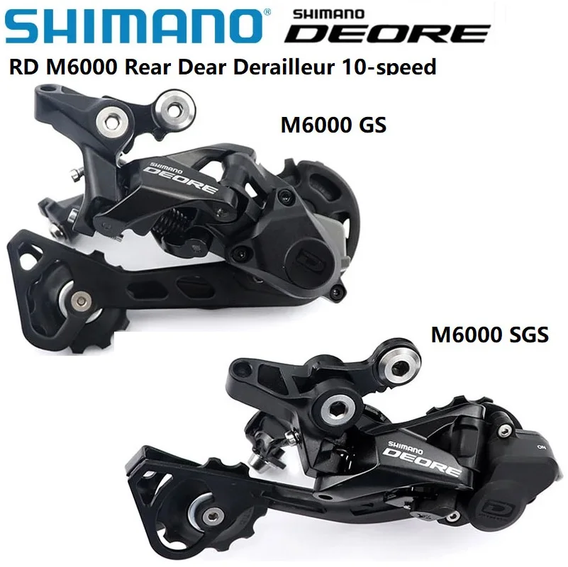 

Shimano Deore M6000 Rear Derailleur 1x10S MTB Bike Derailleur RD-M6000 GS/SGS 10 Speed Shadow Rear Derailleur