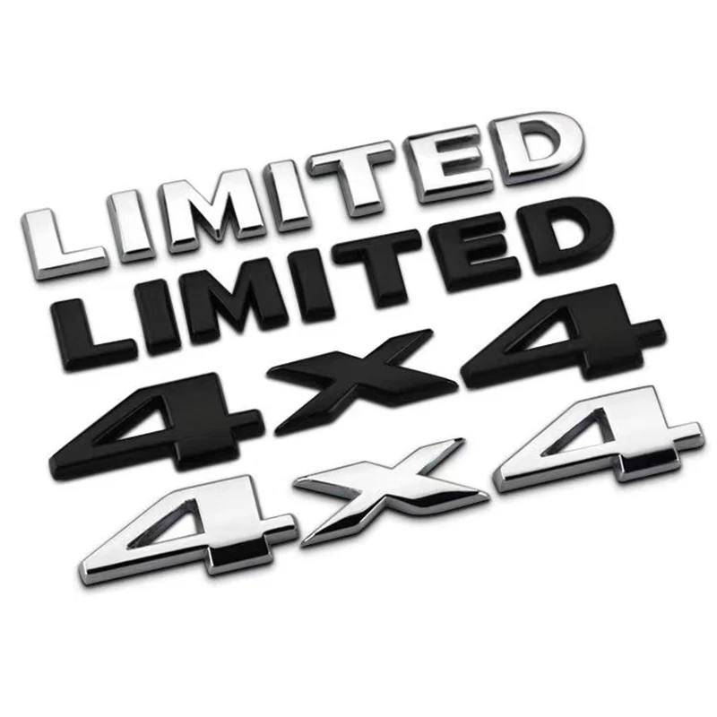 

Car 3D Metal 4x4 LIMITED Trunk Body Badge Emblem Decals Sticker For Jeep Compass Wrangler Renegade Grand Cherokee Ford Styling