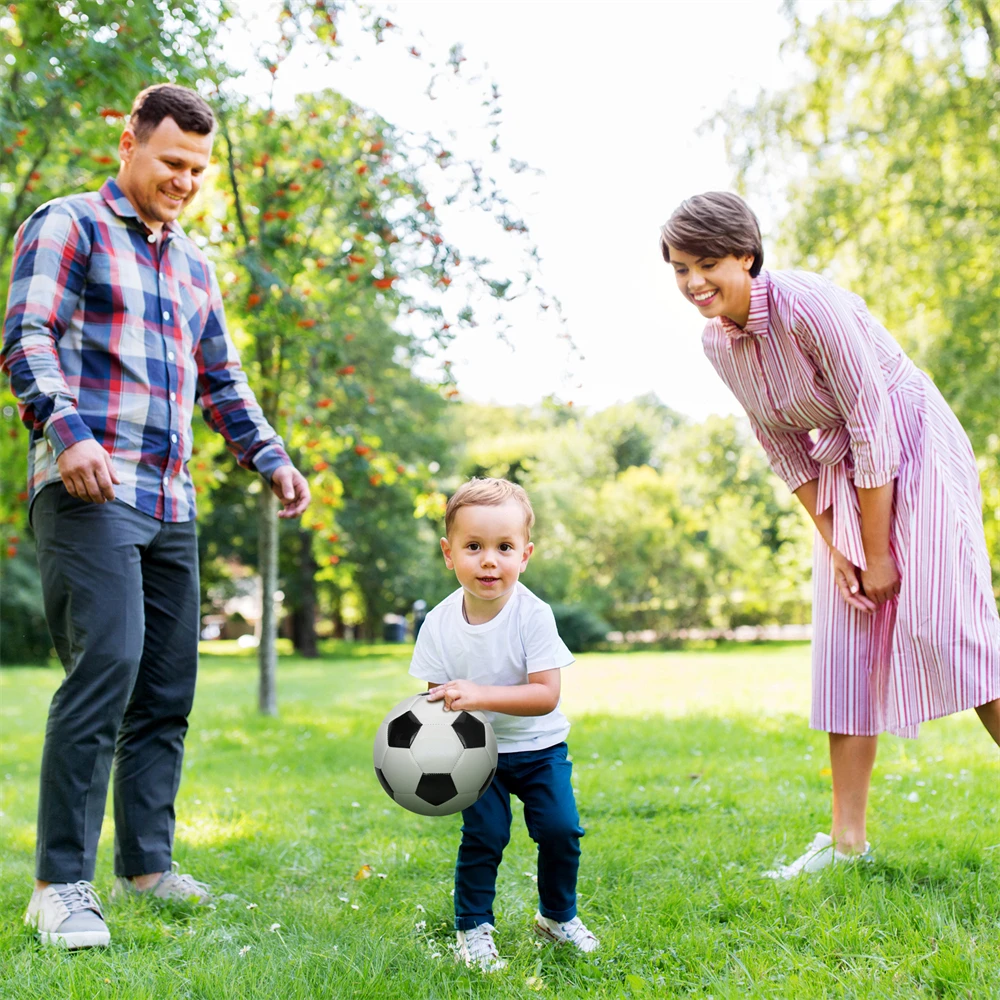 Indoor Kids/Adults Soccer Small Football Safe Toy for Children Practice Baby Hand Grasp Black White Ball Toddler Game Soft PVC |