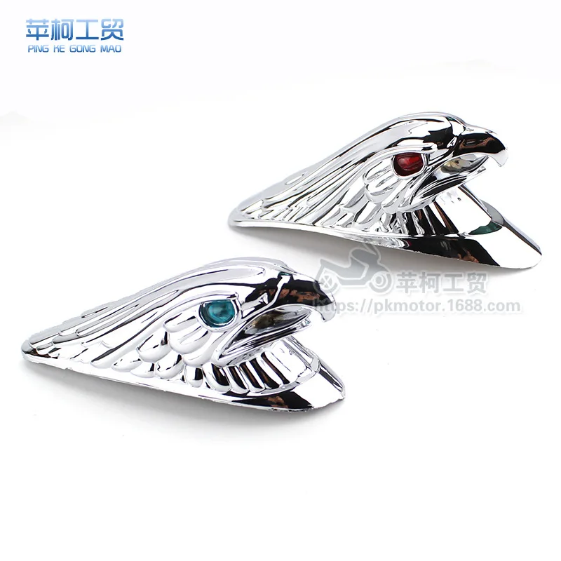 

Electric Car Turtle King Eagle Head Turtle King 125 Front Fender Electroplating Eagle Head Decorative Par