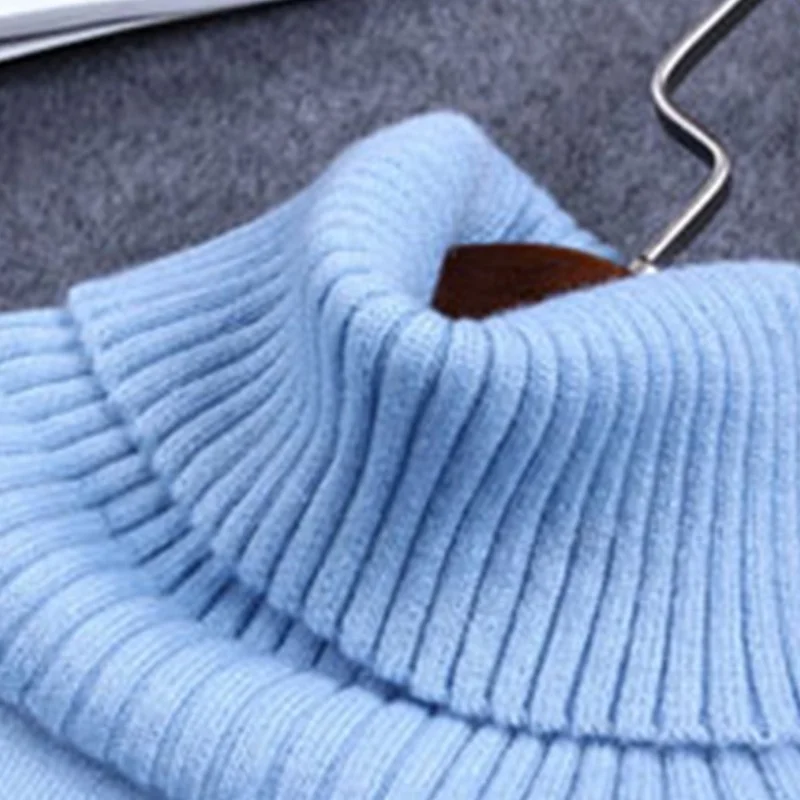 Женская зимняя водолазка Sparsil кашемировый пуловер вязаная накидка шарфы-кольца