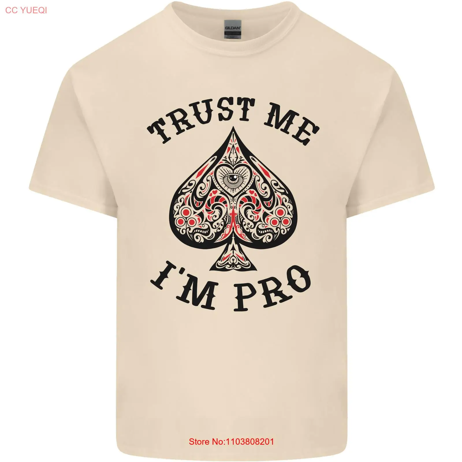 Мужская хлопковая футболка Trust Me I'm a Poker Pro