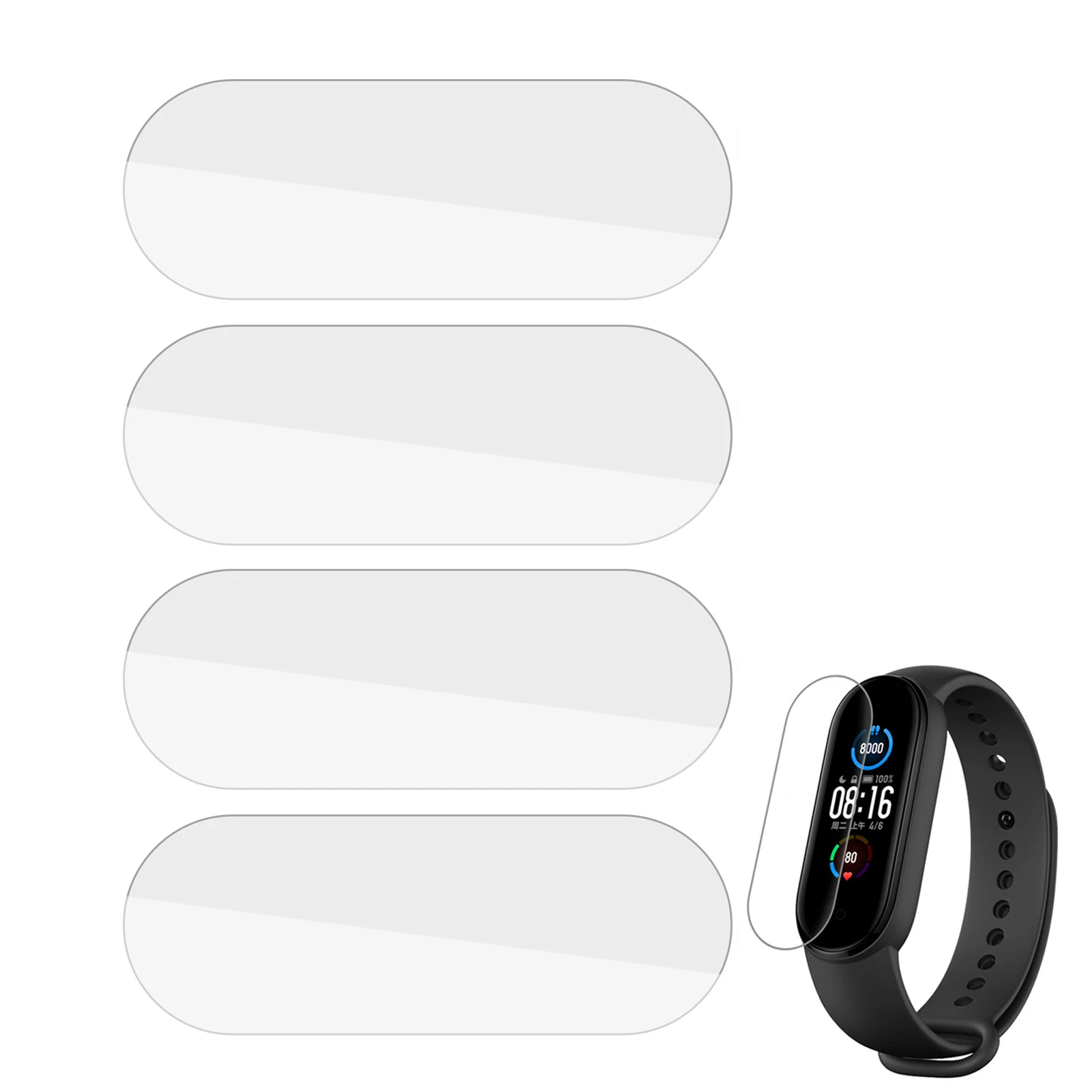 

Гидрогелевая Защитная пленка для смарт-часов Xiaomi Mi Band 7, из ТПУ, мягкая