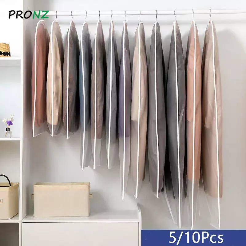 

NEW2023 10/5Pcs Home Dustproof Clothing Covers Garment Suit Dress Jacket Clothes Coat Dustproof Cover Protector Travel Bag Dust