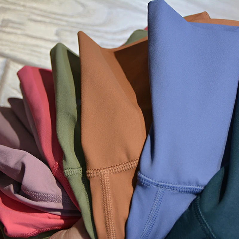 2023 Sports Leggings Women Logo Nylon Yoga Pants Seamless Workout Gym Pants Stretch High Waist Quick Dry Hip Lifting Leggings